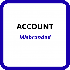 Account – Misbranded