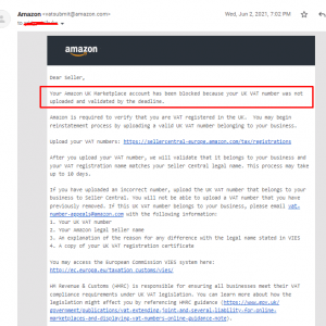 Account – UK VAT Blocked