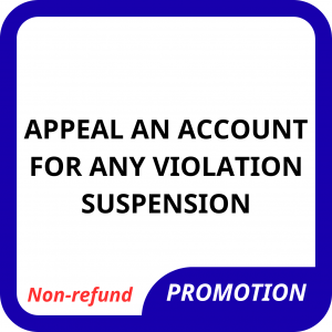 Amazon Account Appeal – Fixed Price at 175 USD